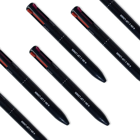 🌟4 In 1 Makeup Lipliner Pencil Waterproof Touch Up Long Lasting Easy Colour Ballpoint Pen🌟